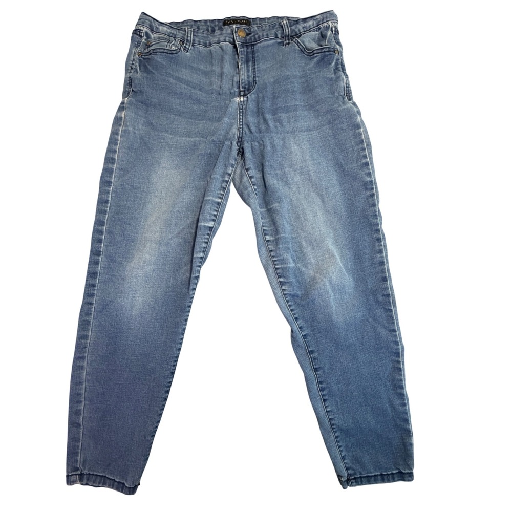 Truth + Theory Womens Size 14 Blue Denim Skinny Jeans‎ Medium Wash RN 133647